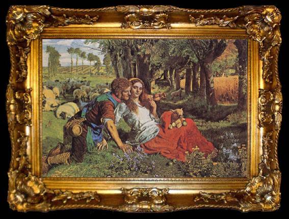 framed  William Holman Hunt The Hireling Shepherd, ta009-2